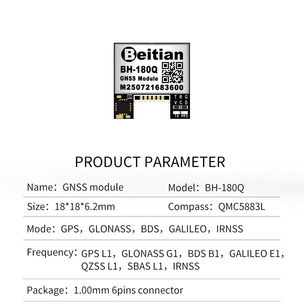Beitian GPS module position FPV fix wing BH-182 222Q 252Q Beitian GPS module position FPV fix wing BH-182 222Q 252Q